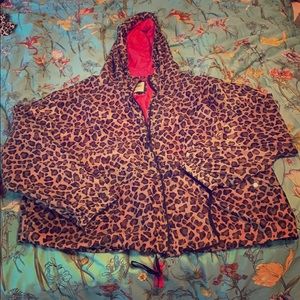 Leopard print wind jacket